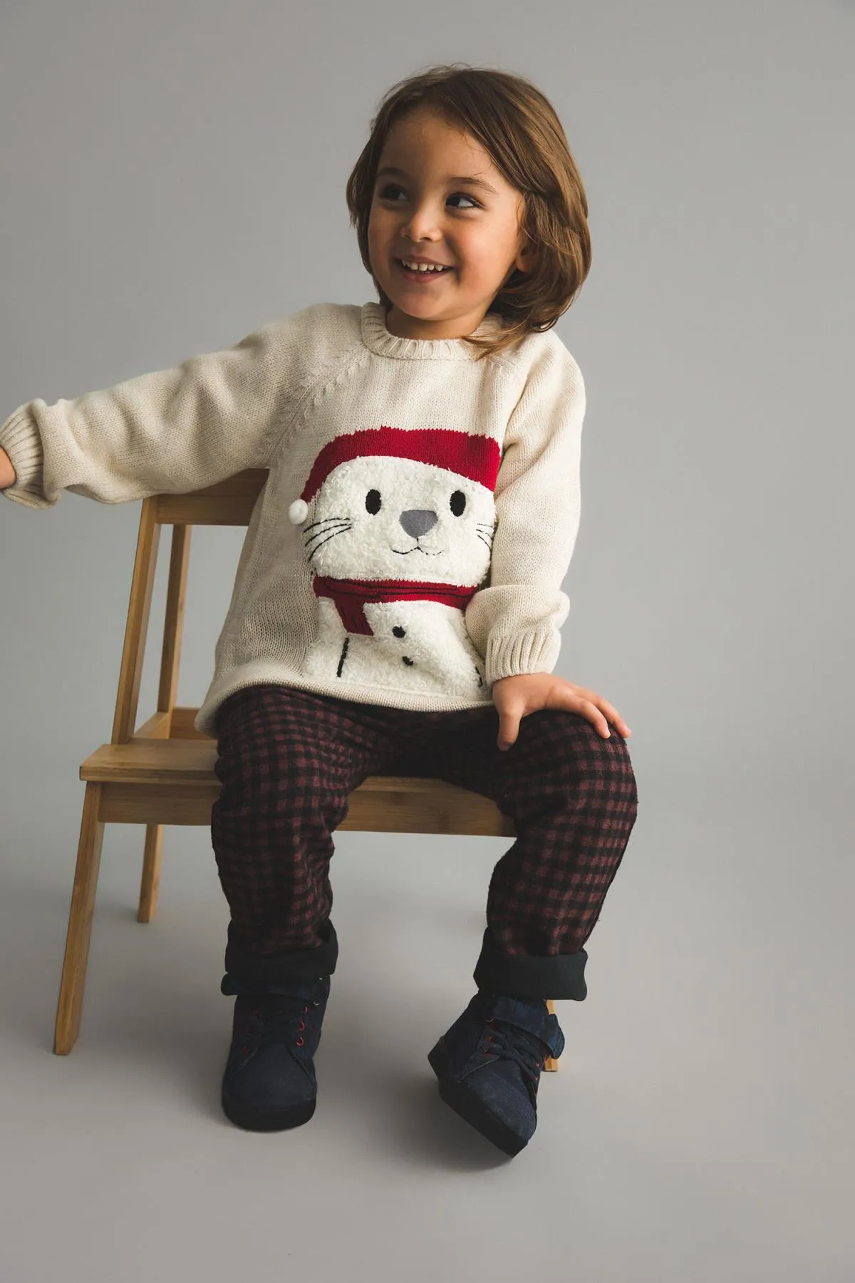 DeFacto  Baby-Pullover mit Rundhalsausschnitt und Neujahrsmotiv