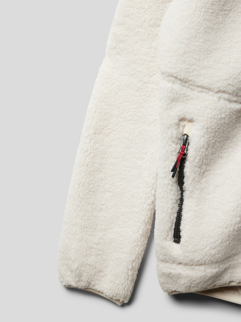 Jacke aus Teddyfell in offwhite
