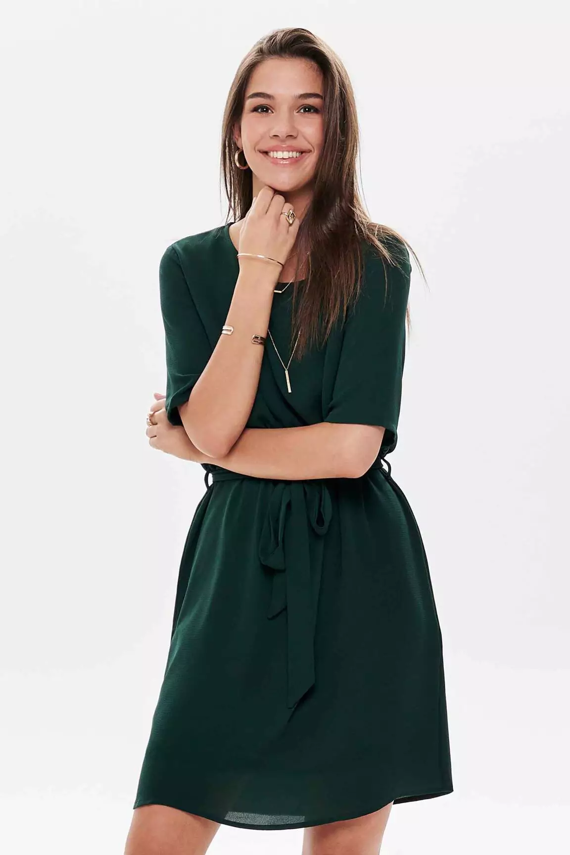 Jacqueline De Yong Robes Mi Longues Femme couleur vert