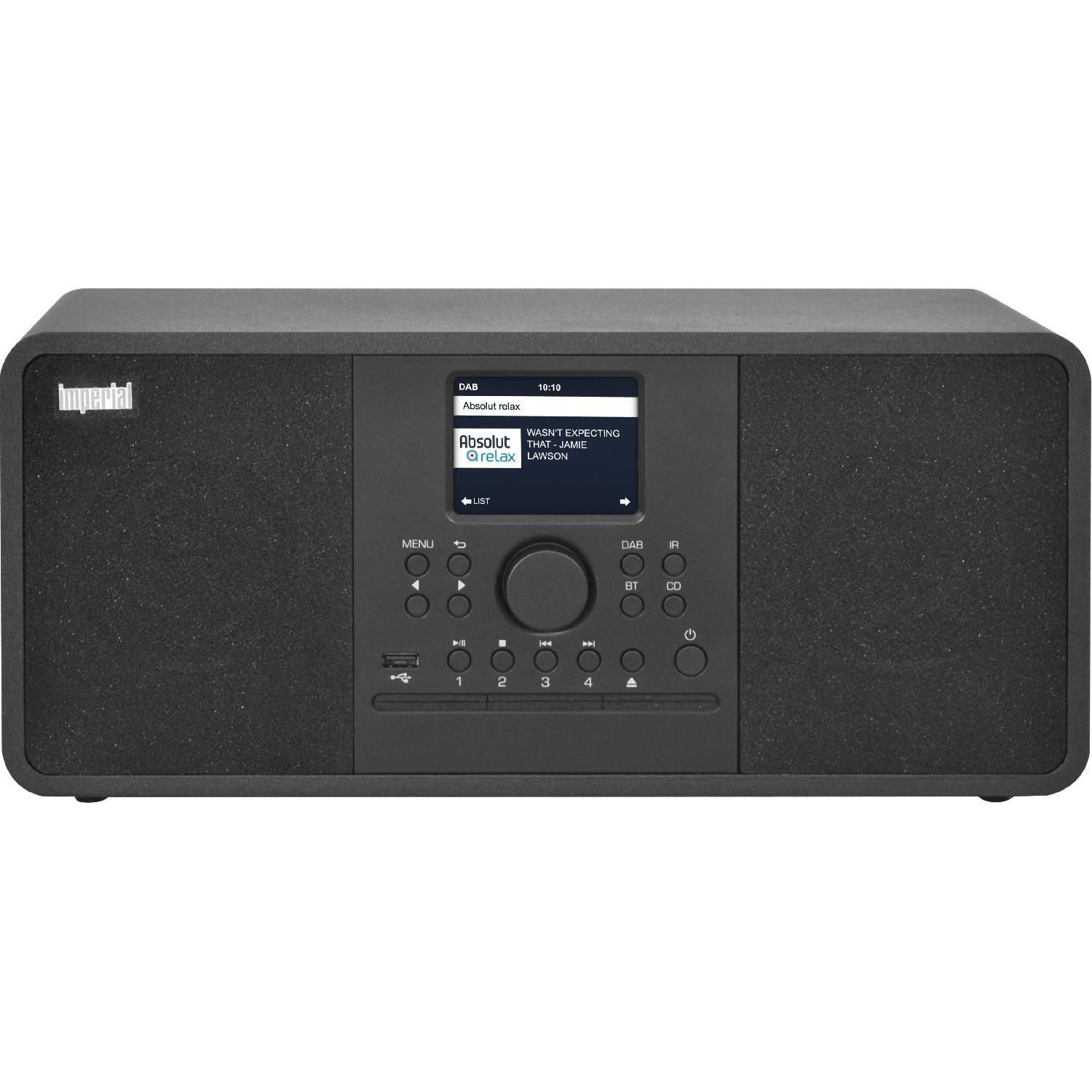 IMPERIAL by TELESTAR DABMAN i205 CD DAB+ Digitalradio UKW Empfang CD Player Internetradio Digitalradio (DAB) (DAB+ und RDS UKW Radio, Internetradio, Webradio, CD-Player, CD-Recorder, 30 W, 3