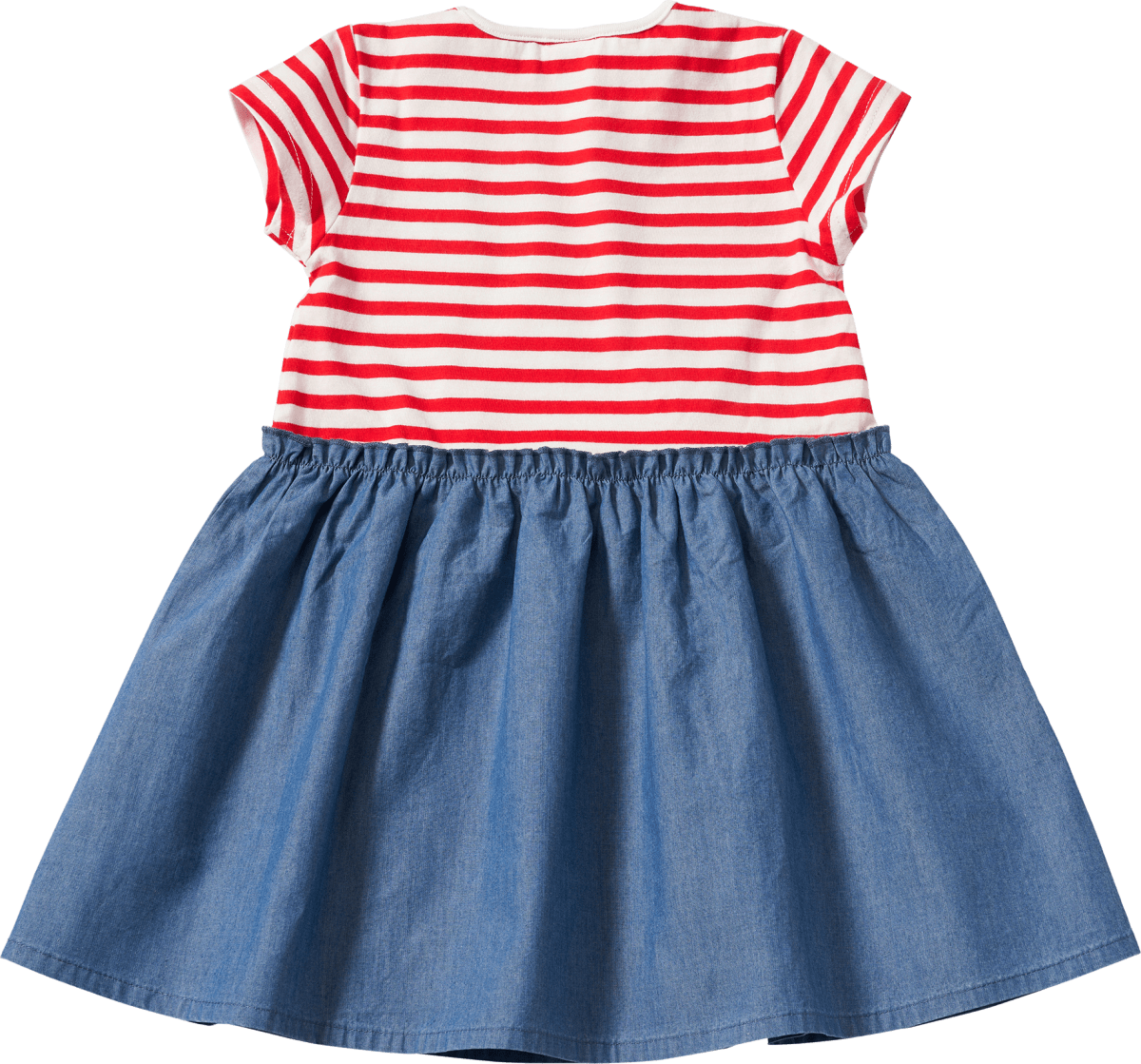 Kleid mit Maritim-Design, rot, Gr. 128, 1 St