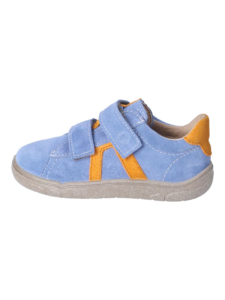 Ricosta Leder-Barfußschuhe in Blau/ Orange günstig kaufen