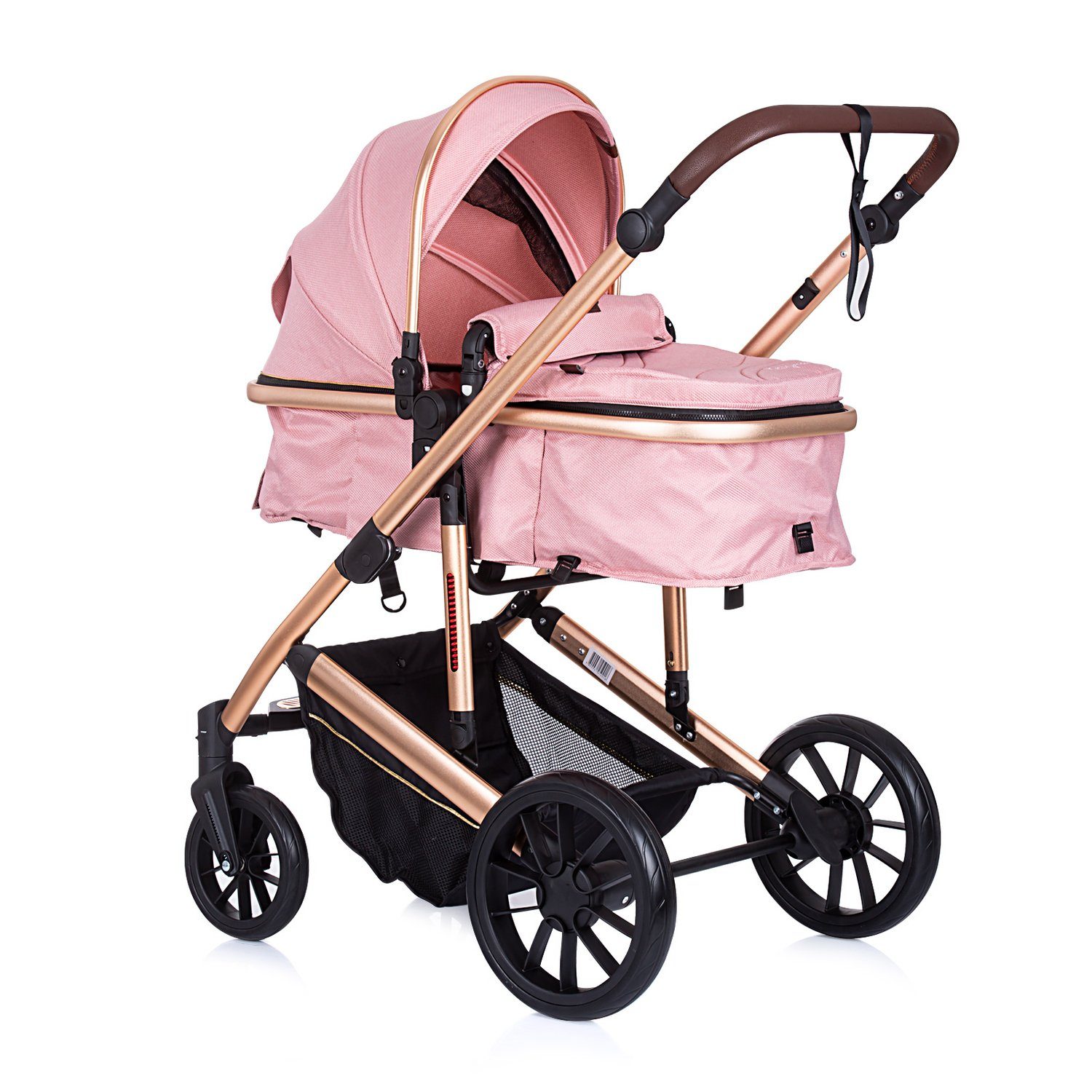 Chipolino Kombi-Kinderwagen Kombikinderwagen 2 in 1 Enigma, Sitz umbaubar, Wickeltasche, bis 22 kg