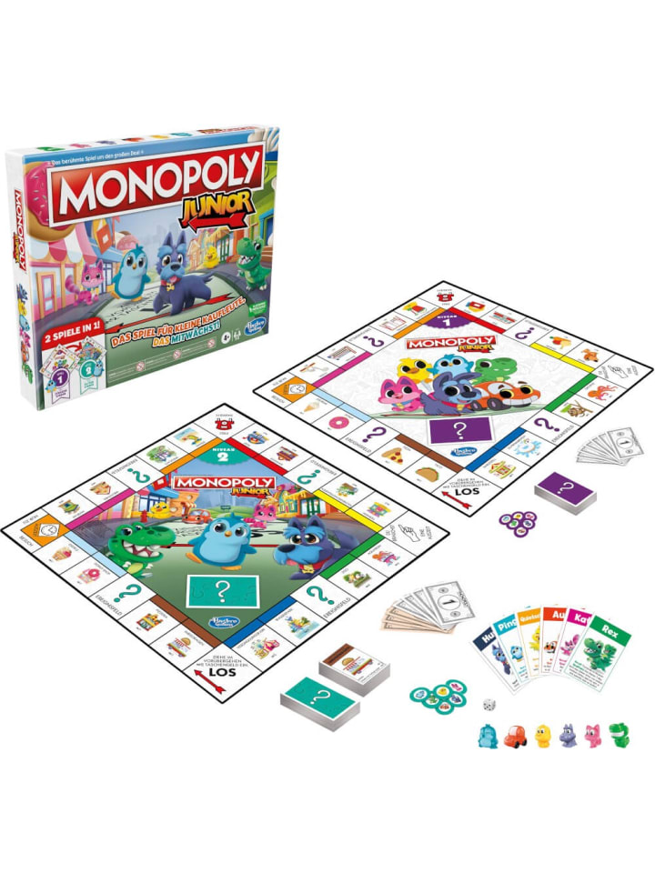 Hasbro Familien Brettspiel Monopoly Junior 2 Games in 1 - ab 4 Jahre günstig kaufen onesize