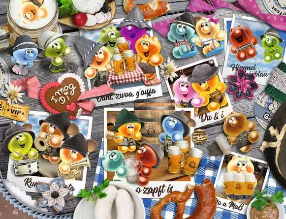 Puzzle 2000 Teile - Gelini auf dem Oktoberfest