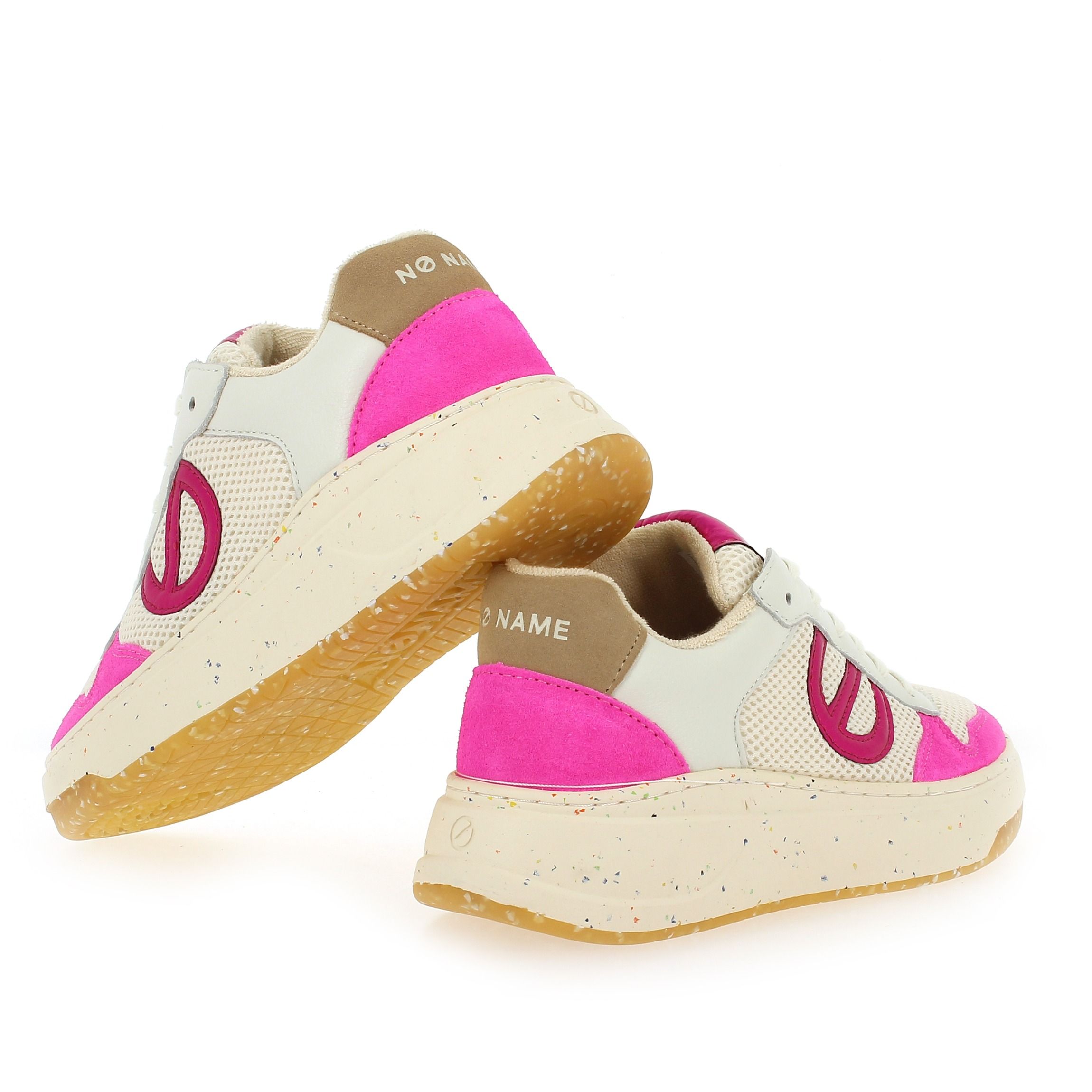No Name  BRIDGET SNEAKER W - Blanc Fuschia