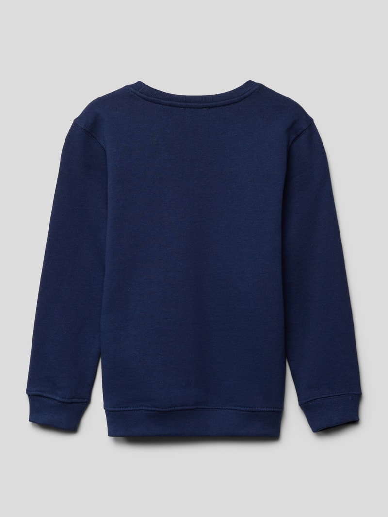 Sweatshirt mit Motiv-Print in blau