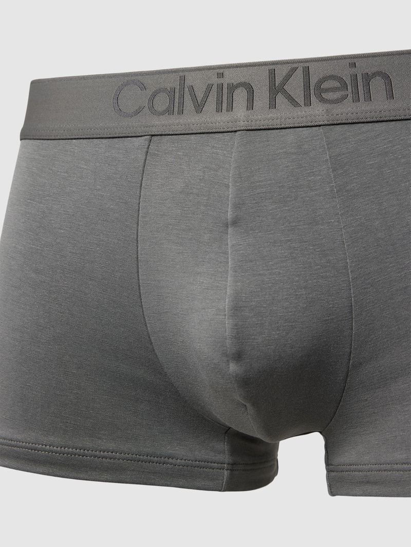 Trunks mit elastischem Logo-Bund im 3er-Pack in mittelgrau