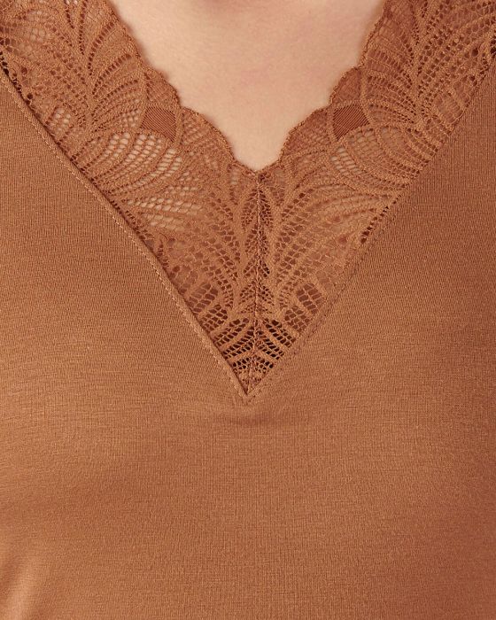 T-shirt manches longues dentelle, invisible Thermolactyl