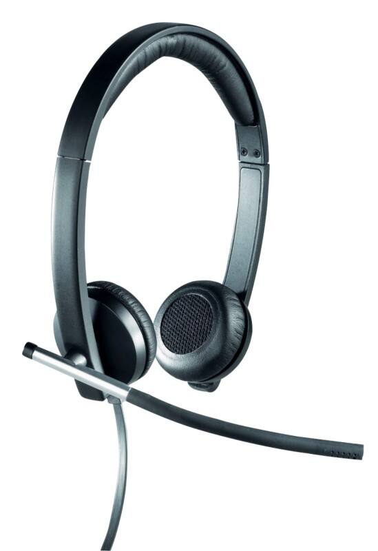 Logitech Kabelgebundenes USB Headset H650E Kopfbügel mit Mikrofon Schwarz