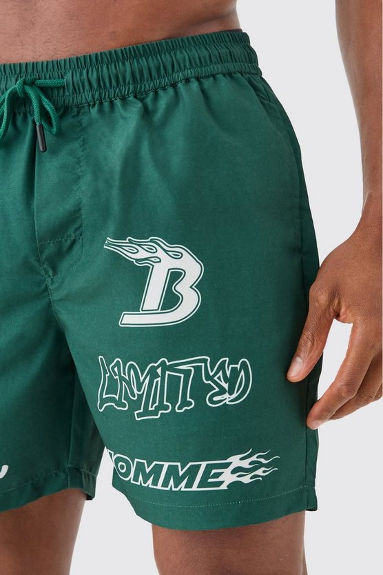 Mittellange Badehose