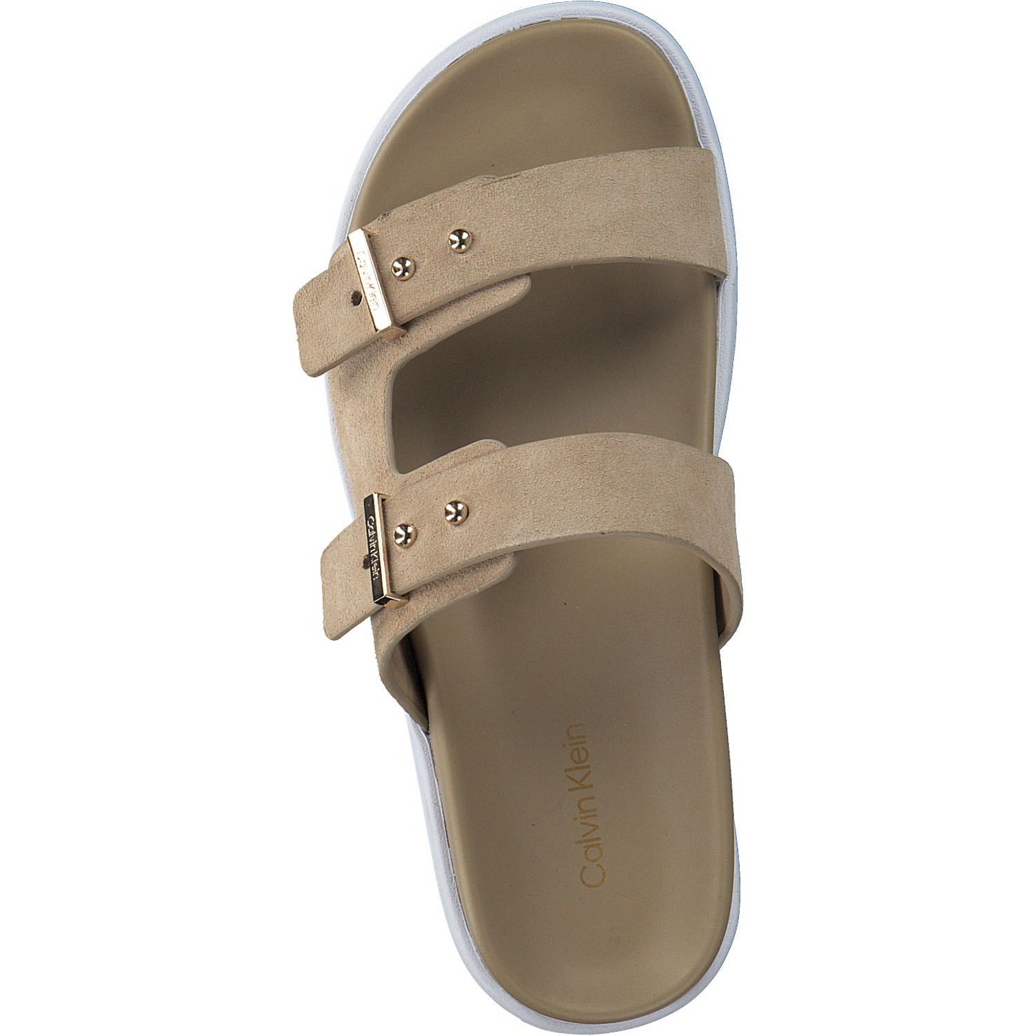 Calvin Klein HW0HW01155+HW0HW01156, Pantoletten, Damen, Beige