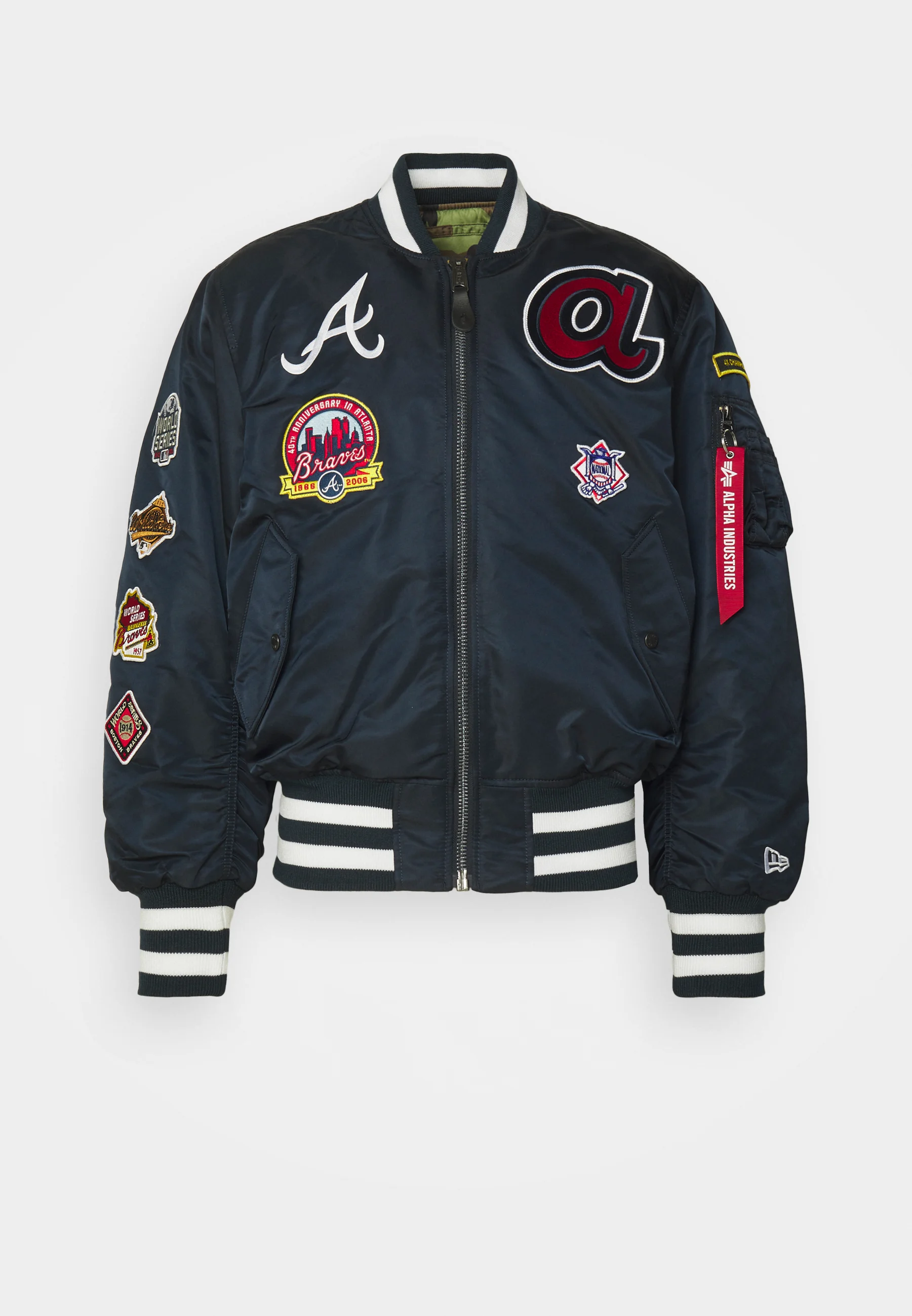 Chaqueta bomber de los Atlanta Braves de la MLB de New Era - Chaqueta de invierno