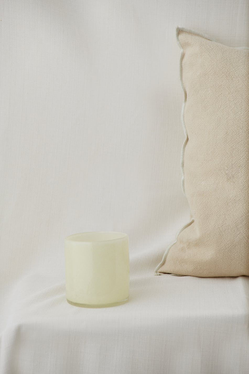 Glass m candle holder