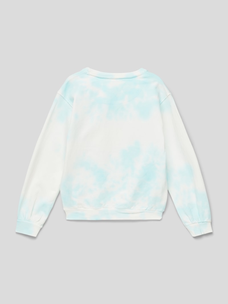 Sweatshirt mit Paillettenbesatz in blau