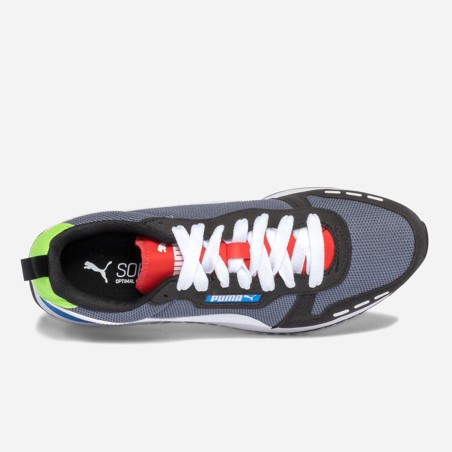 Tennis PUMA grise, noir, blanc et rouge