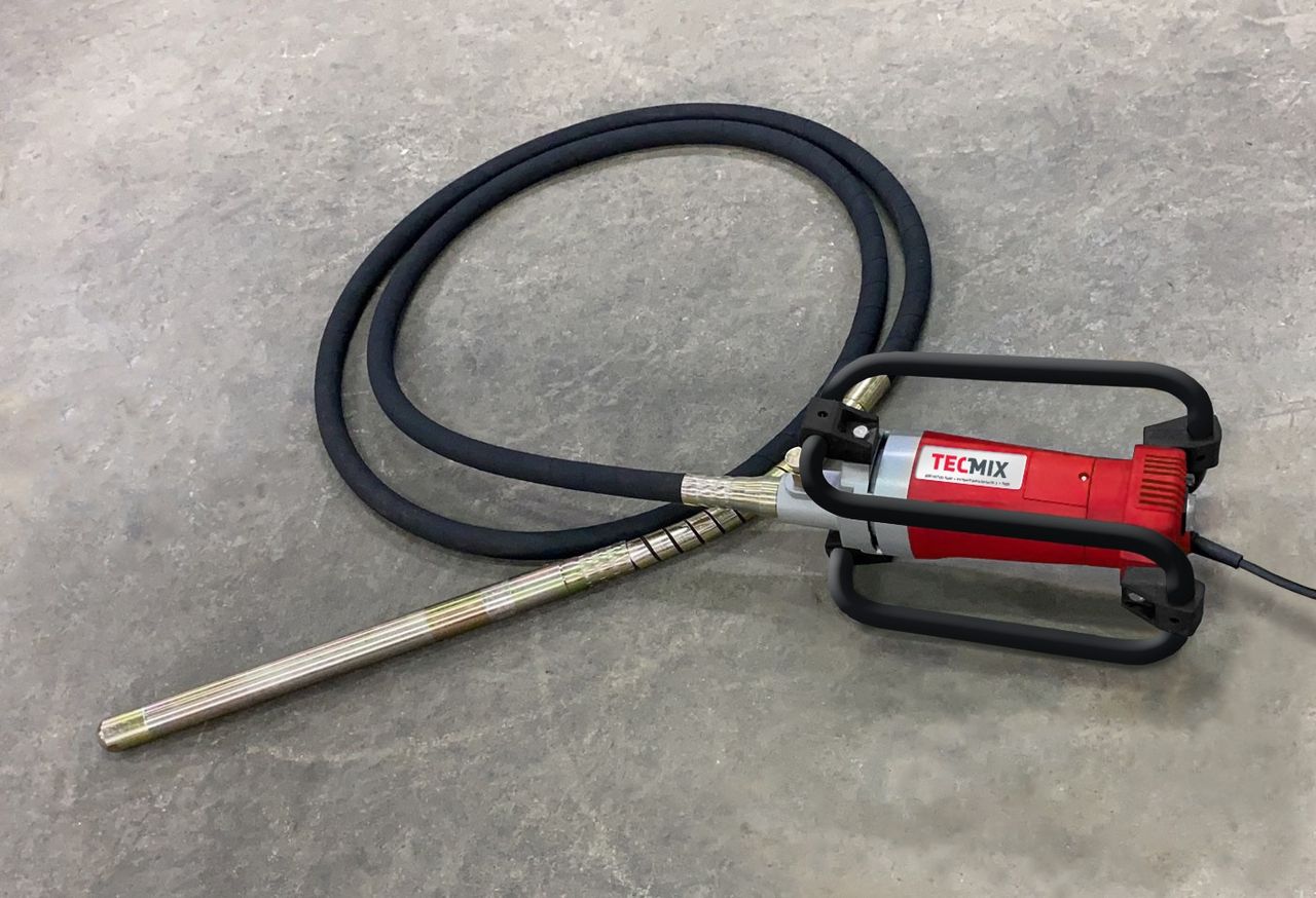 TECMIX BETONRÜTTLER TBR 2000 [230V - EU] - 2000W, 4000 U/MIN., SCHLAUCHLÄNGE 6M, Ø45MM, IP44
