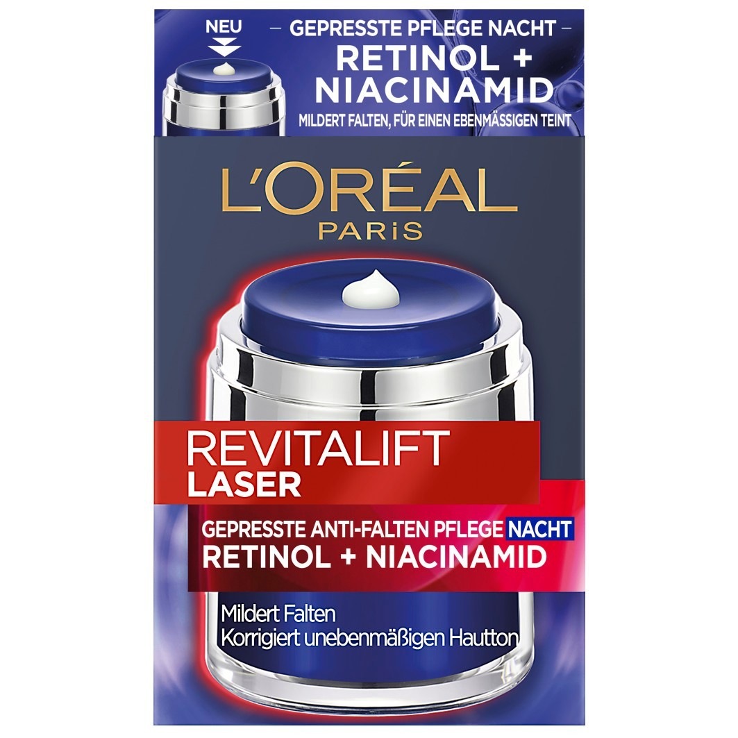 Laser Gepresste Anti-Falten Pflege Nacht mit Retinol + Niacinamid