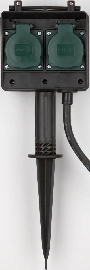 Brennenstuhl 1154450 Zahradní zásuvka s uzemňovacím hrotem IP44 4cestná 10m H07RN-F 3G1.5