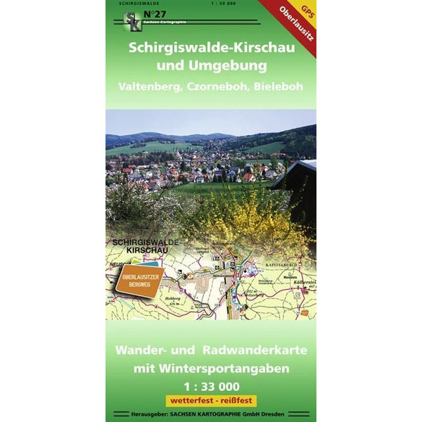 Schirgiswalde-Kirschau und Umgebung - Vatlenberg, Czorneboh, Bieleboh - Wanderkarte