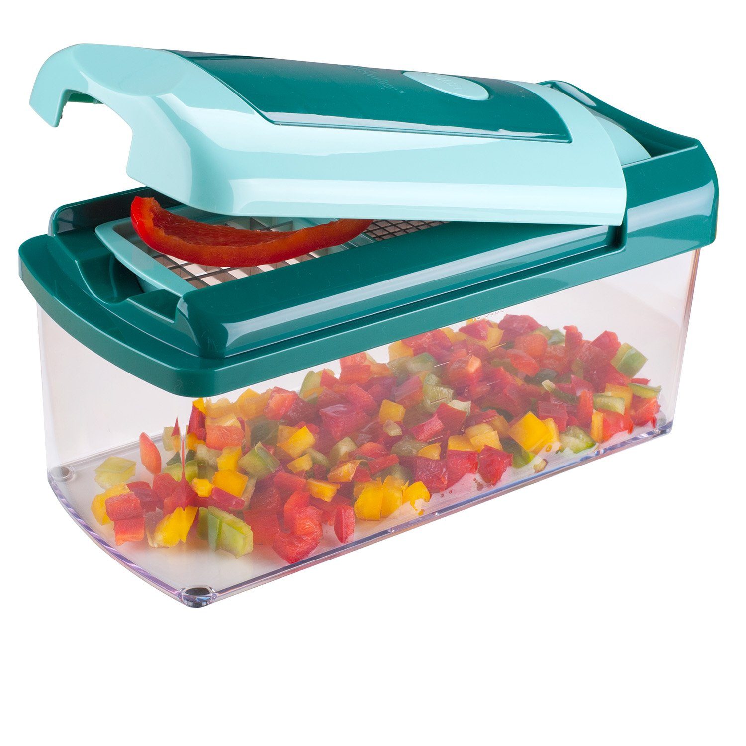 Genius Gemüseschneider Nicer Dicer Fusion, 13 Teile Obst- und Gemüseschneider Gemüse Set V Hobel