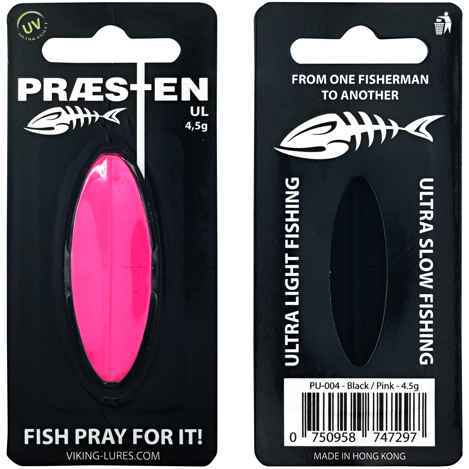 OGP Inlineköder Præsten UL (Black/Pink)