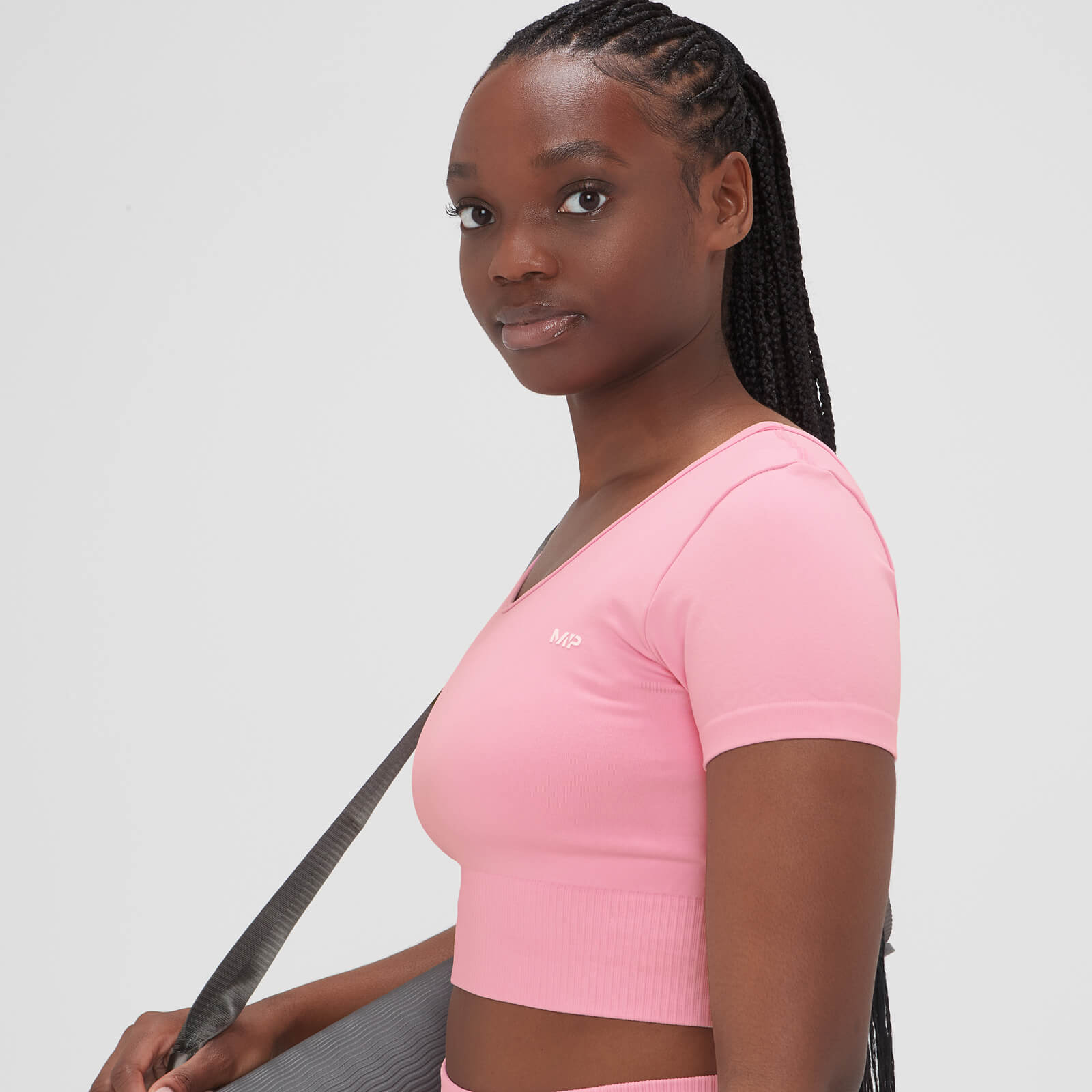 Crop top sans coutures MP Composure pour femmes – Rose fleur