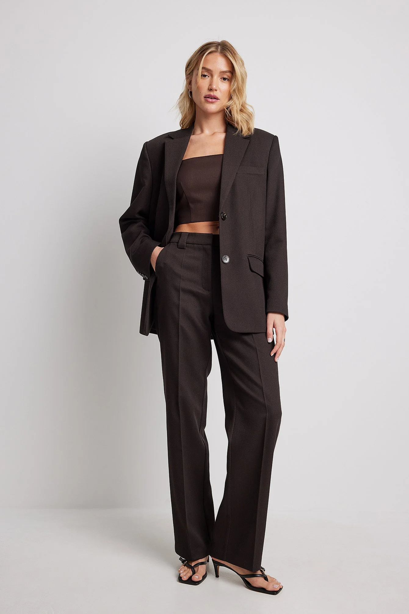 Square Neck Tailored Top