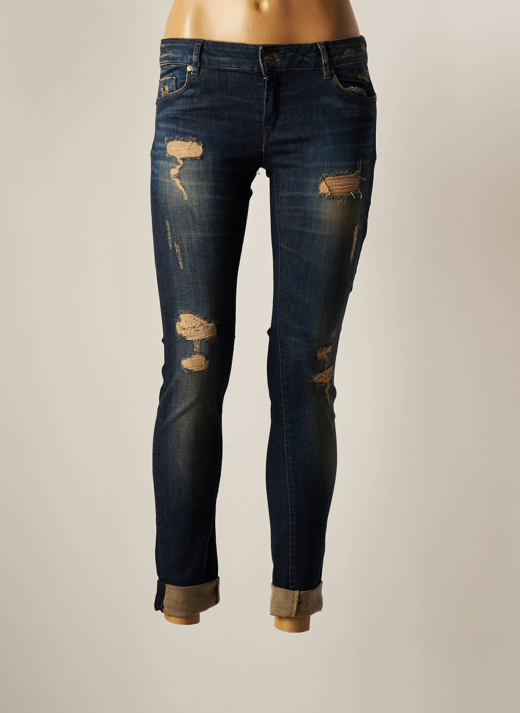 Kaporal Jeans Skinny Femme couleur bleu