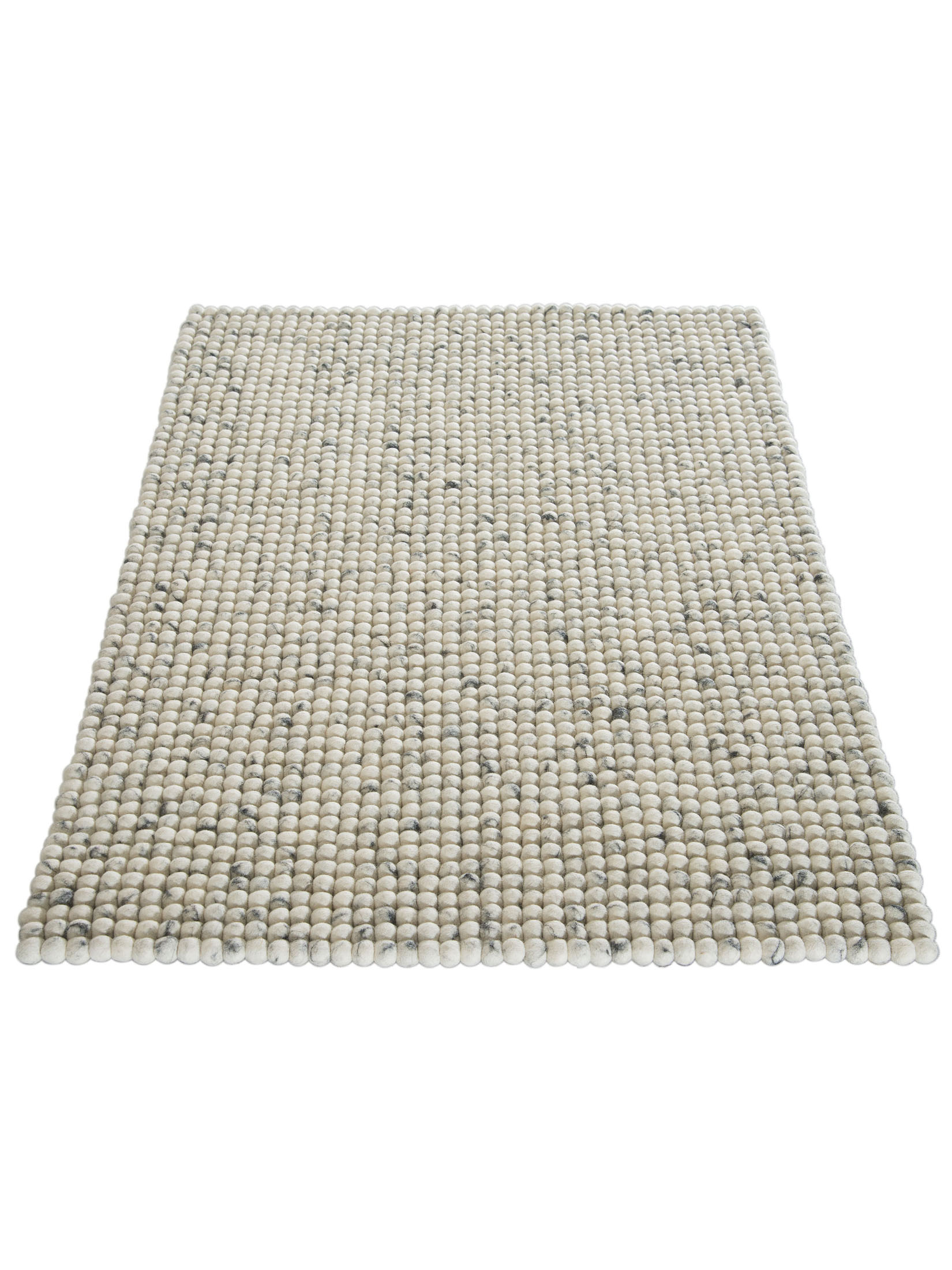 Smedby Filzkugel-Teppich, Grey Natural