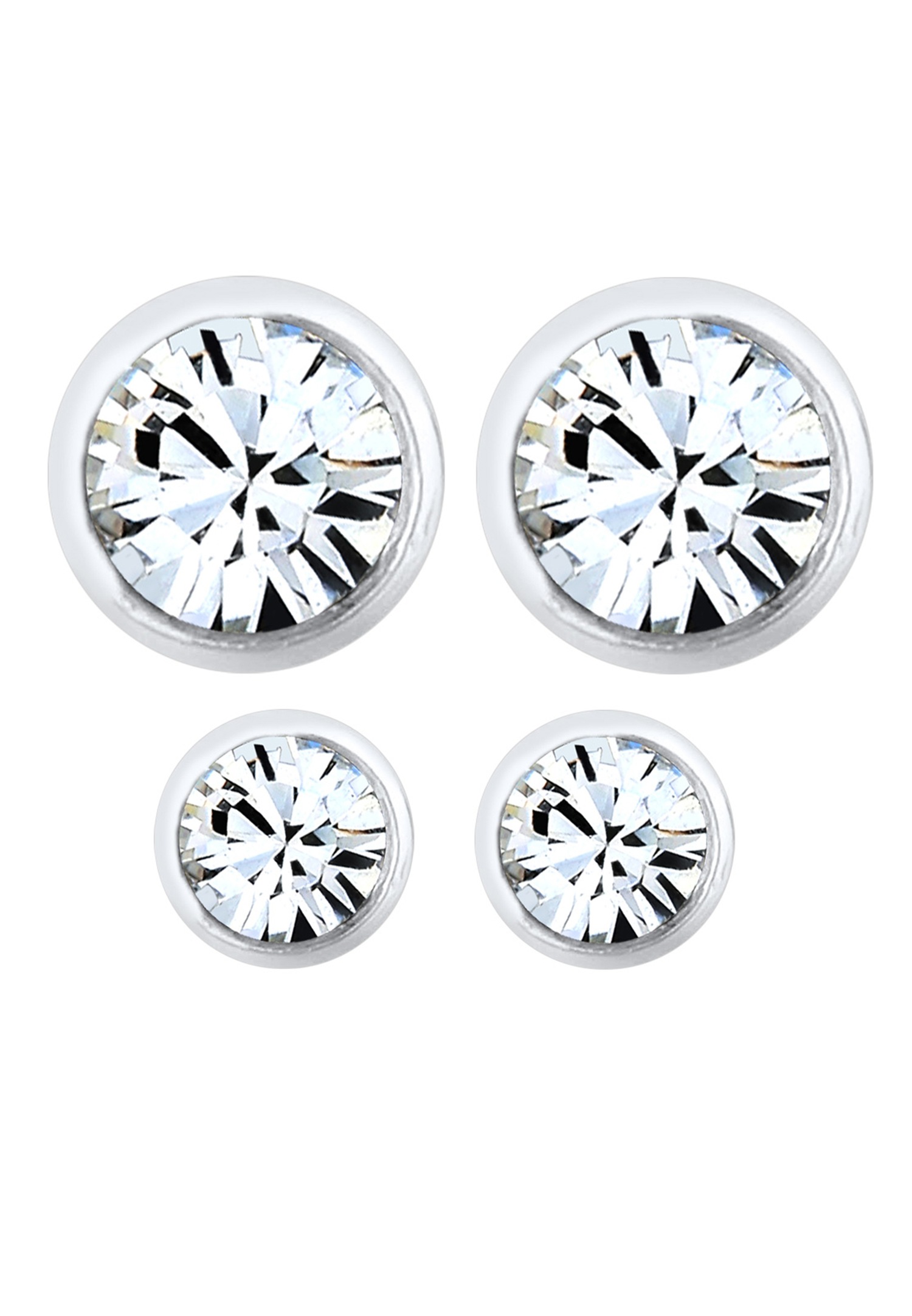Elli Ohrringe Basic Set Kristalle Filigran 925 Silber