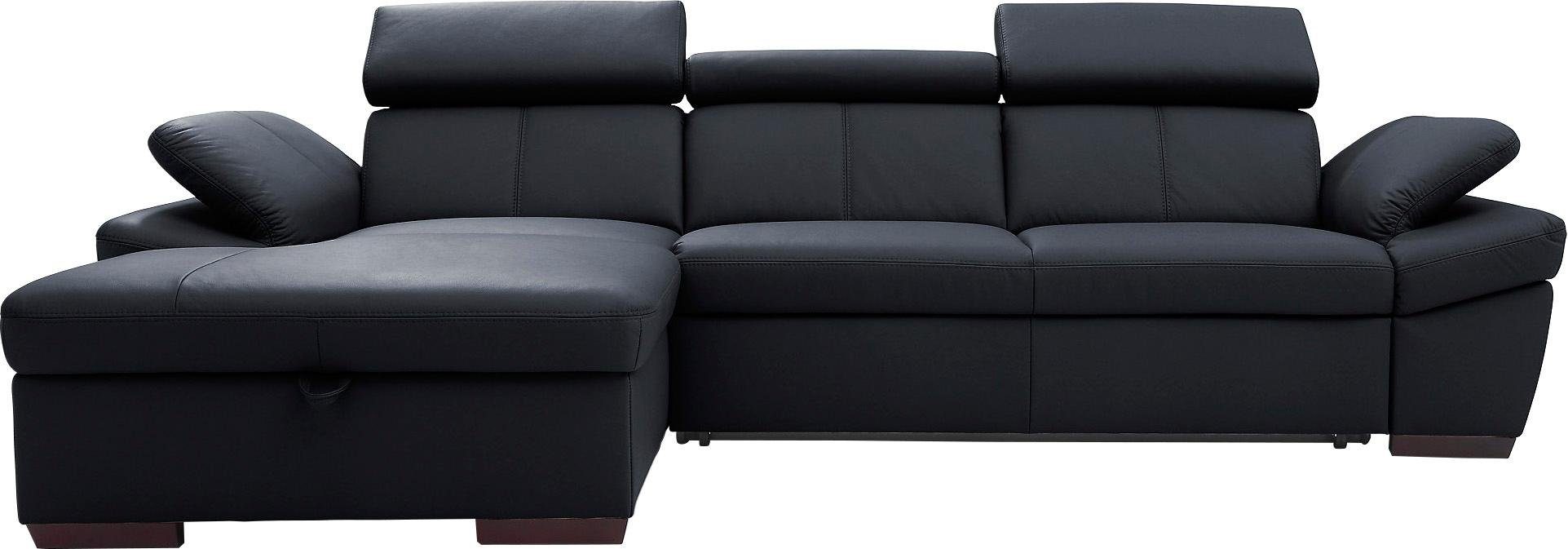 exxpo - sofa fashion Ecksofa Salerno, inklusive Kopfteil- und Armteilverstellung, wahlweise mit Bettfunktion