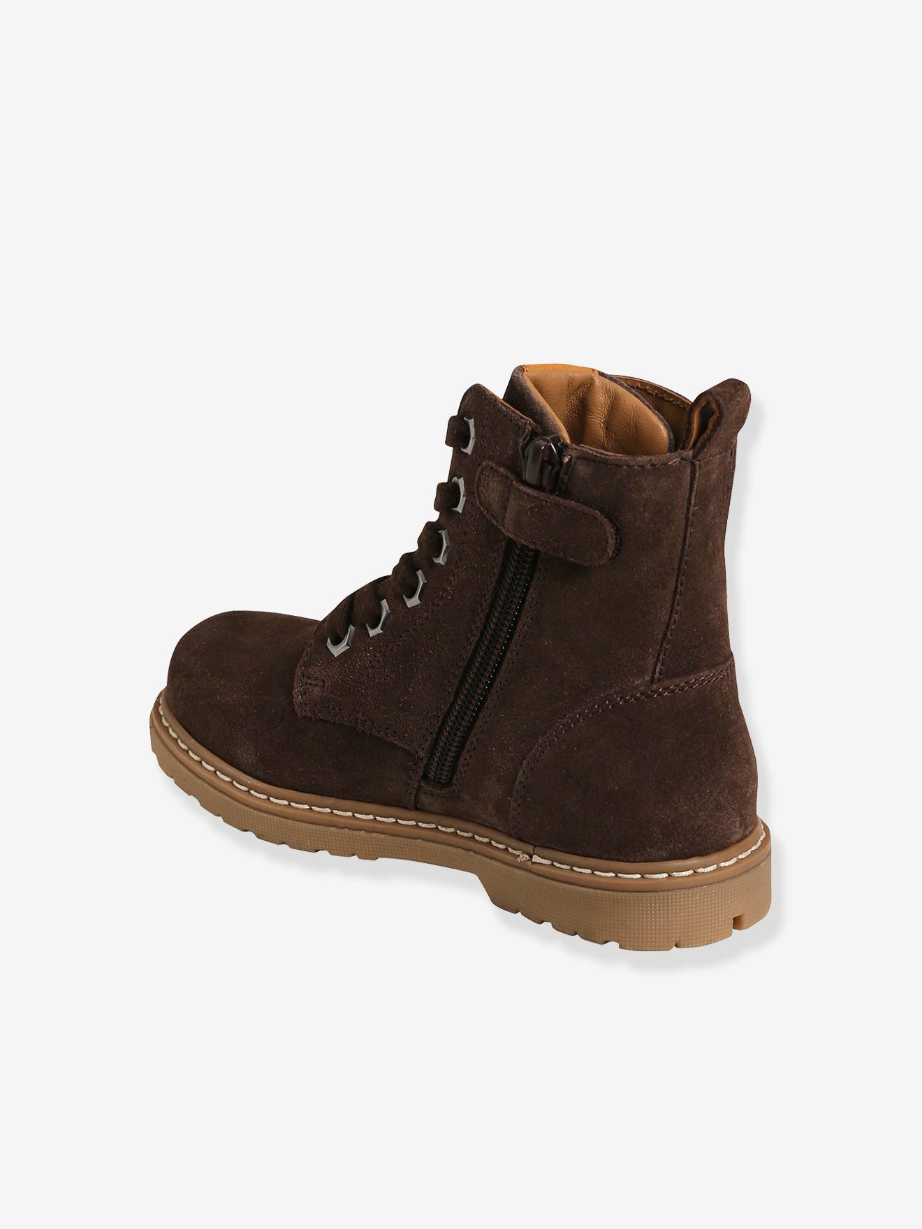 Vertbaudet Jungen Boots mit Reißverschluss - dunkelbraun