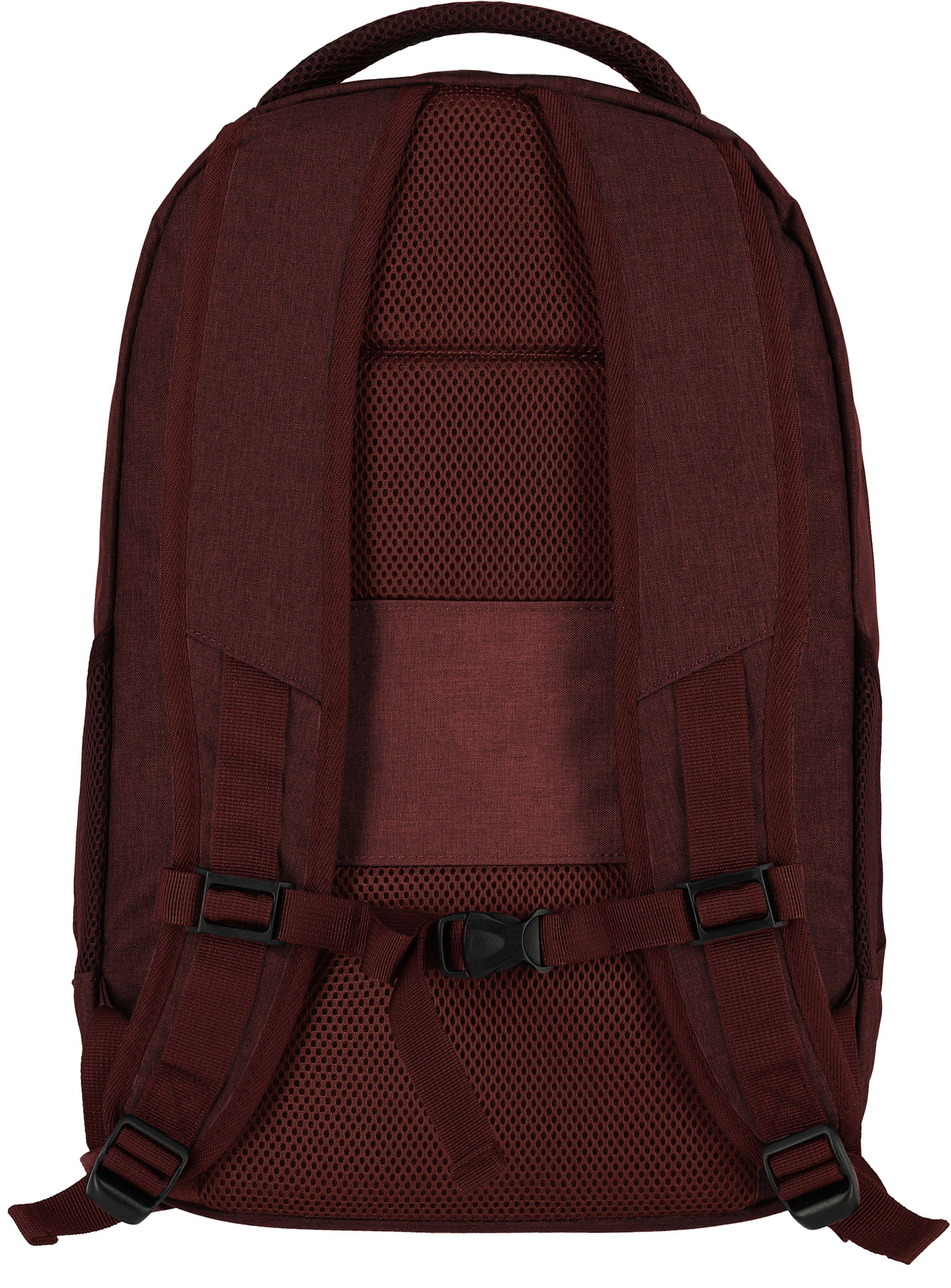 travelite Laptoprucksack Basics, bordeaux, mit 15-Zoll Laptopfach