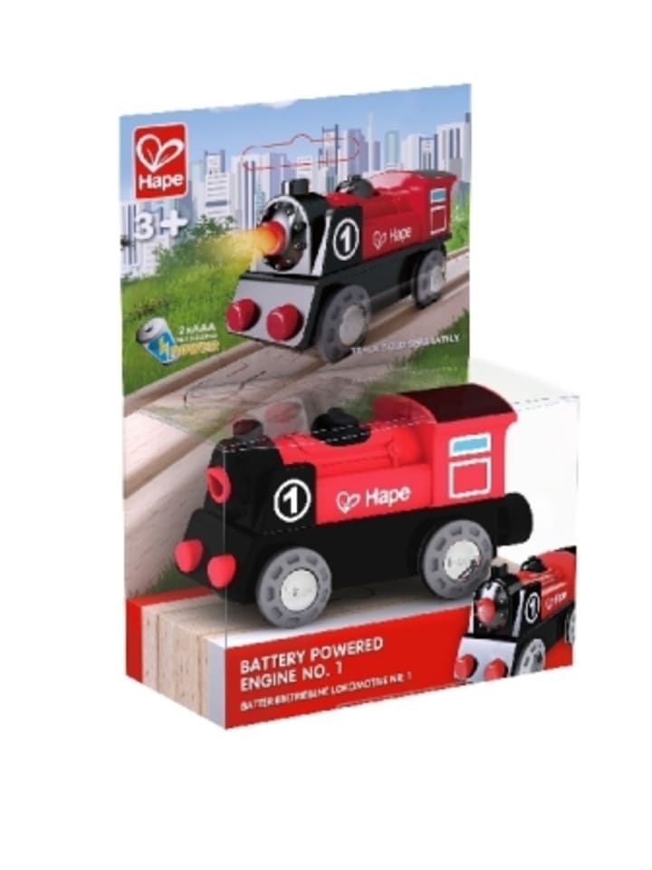Toynamics Europe Spielzeug - Hape Batteriebetriebene Lokomotive Nr. 1 günstig kaufen onesize
