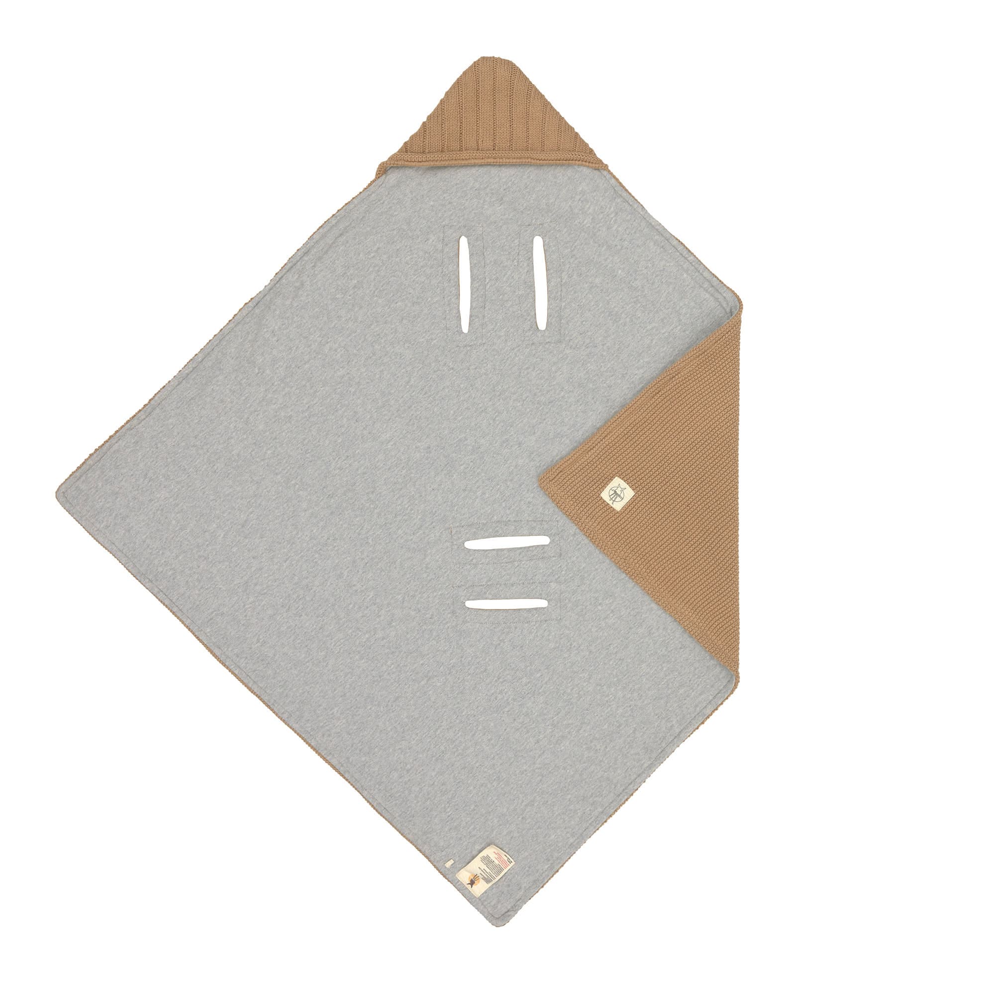 Einschlagdecke Baby - Bio Baumwolle, Sand