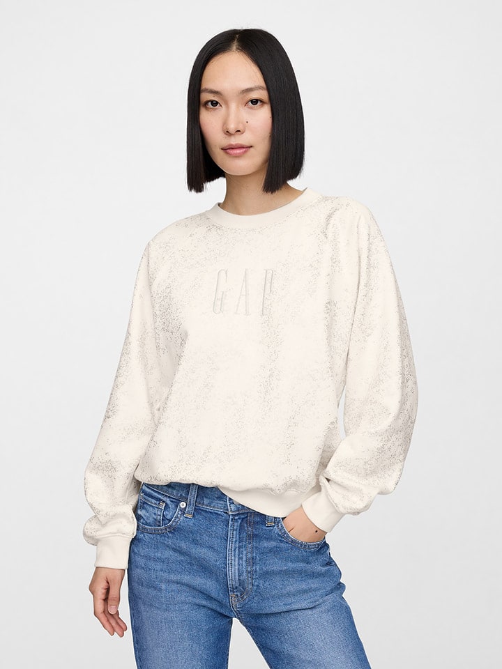 GAP Sweatshirt in Creme günstig kaufen