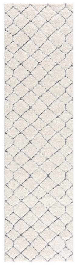 Hochflor-Läufer Focus 4499, Carpet City, rechteckig, Höhe: 20 mm, besonders weich, Uni Farben, Rauten-Optik, 3D-Effekt