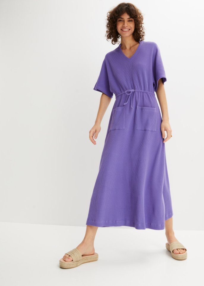 Midikleid mit aufgesetzten Taschen