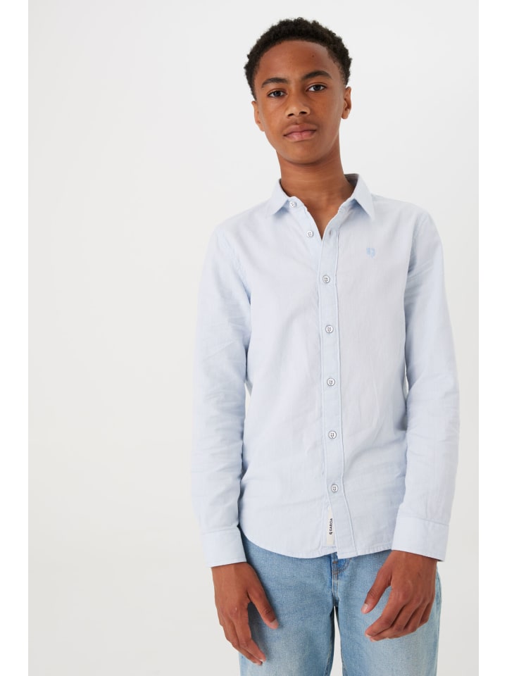 Garcia Langarmhemd in pale blue günstig kaufen 128/134