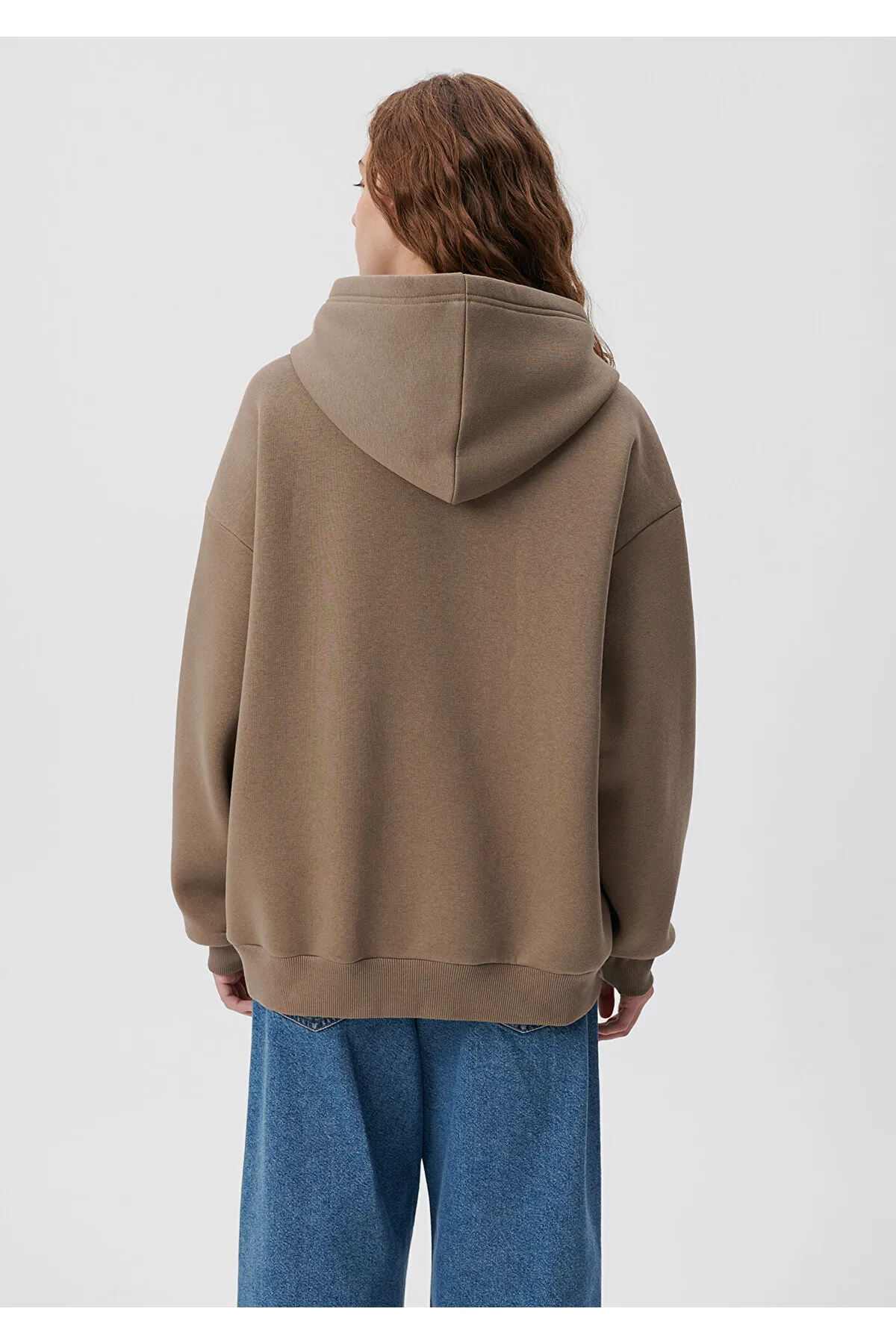 Mavi  Braunes Kapuzen-Sweatshirt mit Logo-Print 1611604-70380