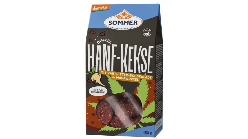 SOMMER Dinkelkekse Hanf-Schoko mit Macawurzel 150g 150 g