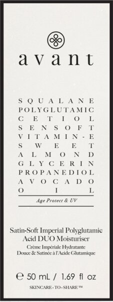 Avant Avant Age Protect & UV Satin-Soft Imperial Polyglutamic Acid DUO Moisturiser Tagescreme