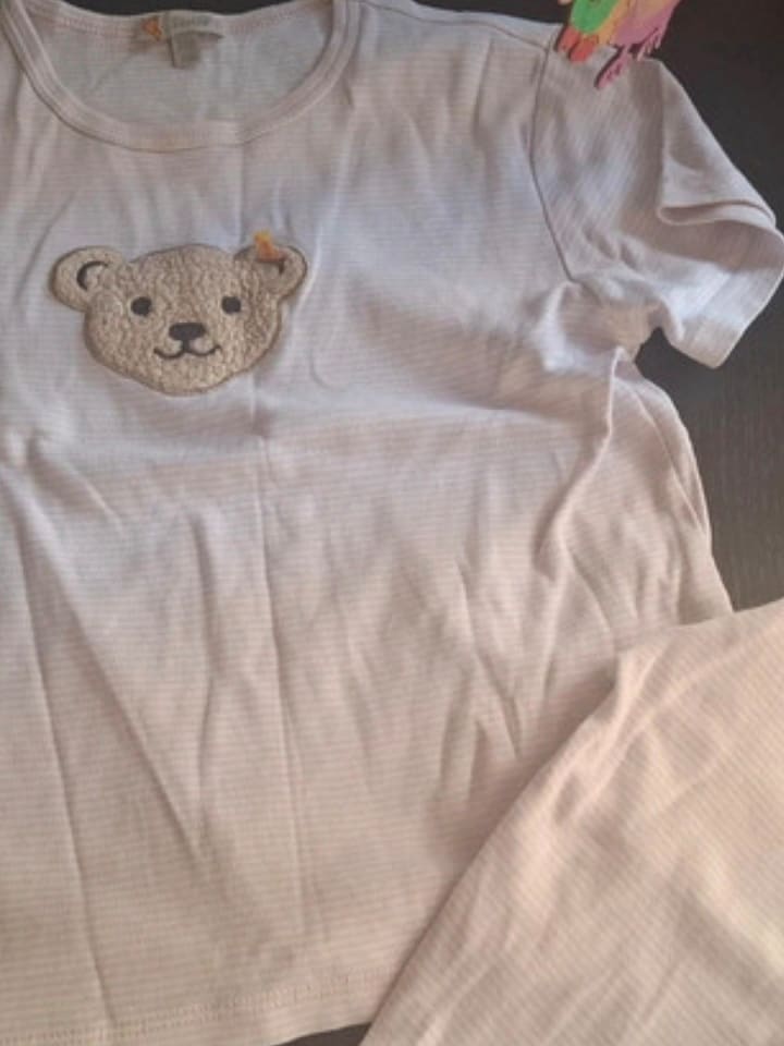 Steiff Pyjama in Rosa/ Weiß günstig kaufen 122