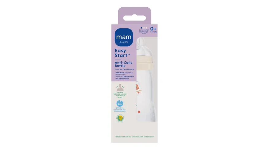 MAM Easy Start Anti-Colic, 260 ml, Clownfisch