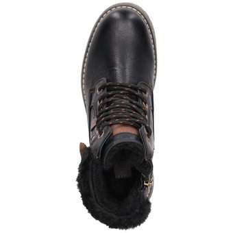 Puccetti Schnür Boots in schwarz