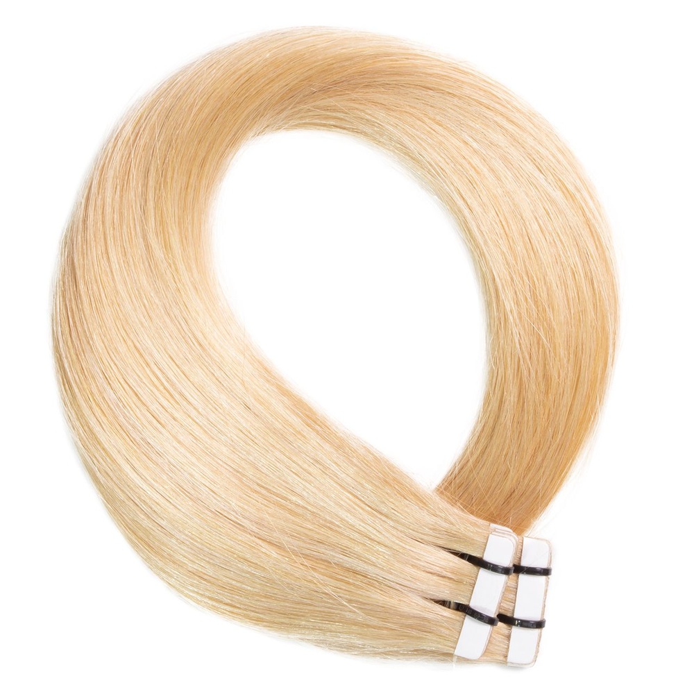 hair2heart Extensions adhésives Premium cheveux naturels #22 Blond doré extensions