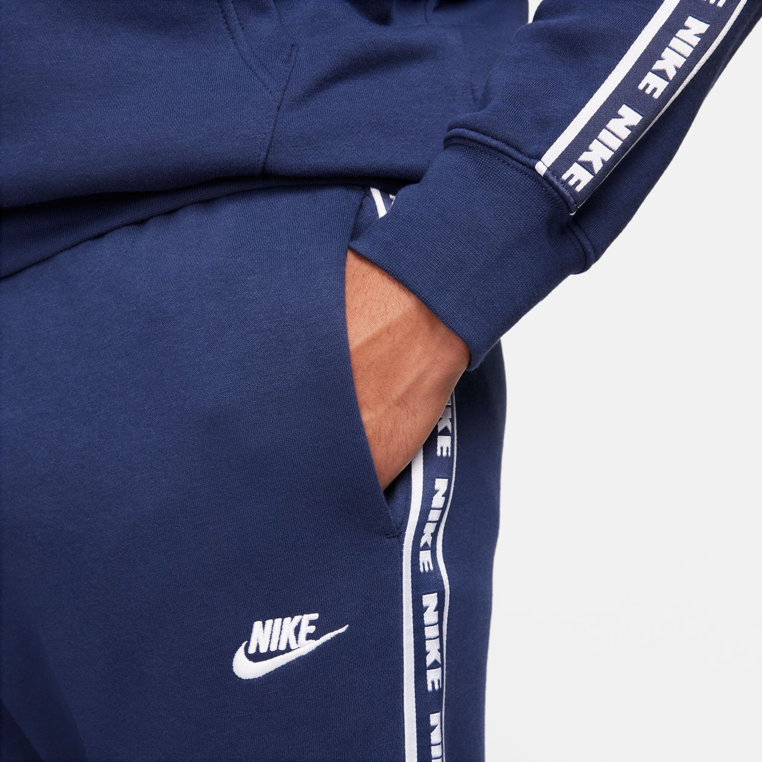 Club Fleece GX Trainingsanzug Herren - Dunkelblau, Weiß