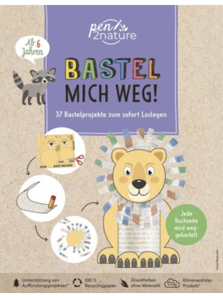 Pen2nature Buch - Bastel mich weg! Nachhaltiges Bastelbuch für Kinder ab 6 Jahren günstig kaufen onesize