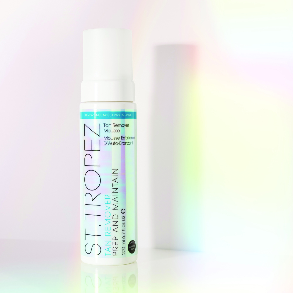 st tropez Tan Remover Mousse Exfoliante Corps Spéciale Autobronzant Associé à votre soin autobronzant corps
